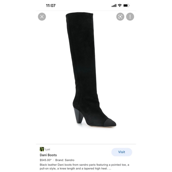 Sandro Paris Boots Size 8 - Picture 1 of 2
